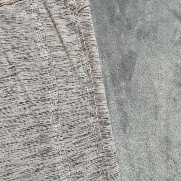 Free People Movement Hybrid Leggings Medium Grey Pink Spacedye Raw Hem Soft Cozy - Picture 6 of 11